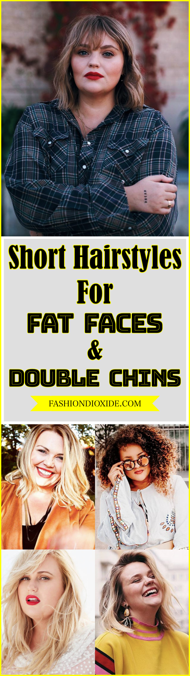 100 Short Hairstyles For Fat Faces Double Chins