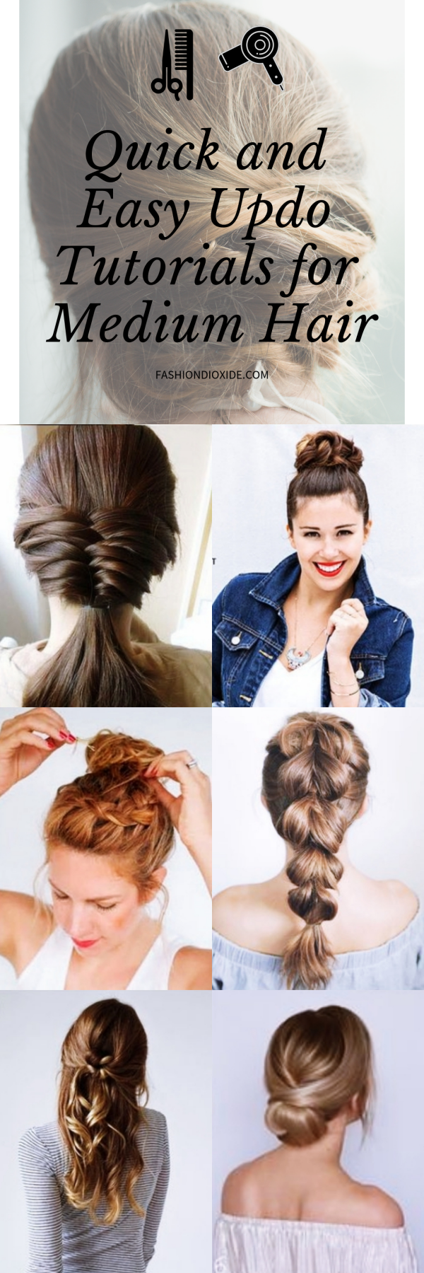 45 Quick And Easy Updo Tutorials For Medium Hair